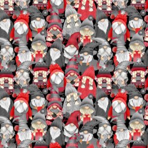 Black Knitting Gnomes # CD3608-BLACK
