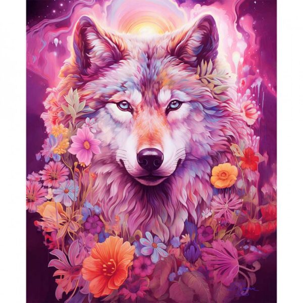Multi Serenity Wolf Panel 36 x 44 inches# 14240101P-01