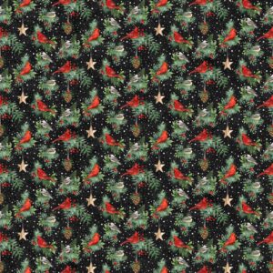 Northcott Winter Song Birds - 27804-99