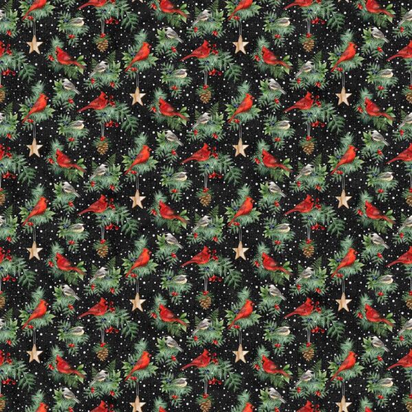 Northcott Winter Song Birds - 27804-99