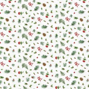 Northcott Winter Song Pine Cone Toss - 27806-10