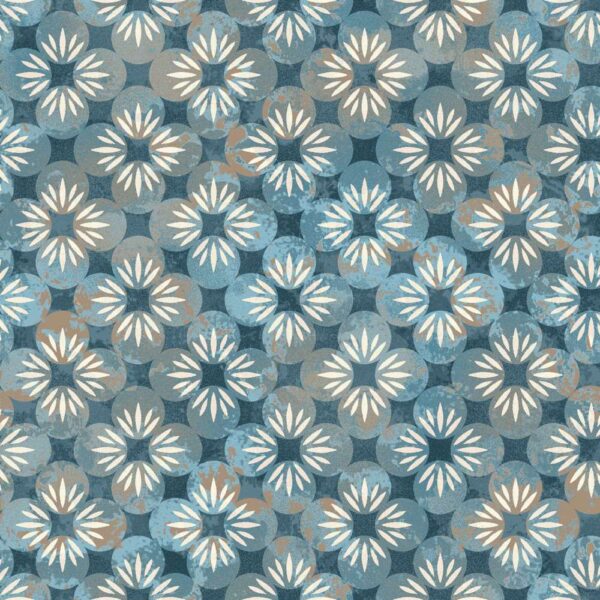 Teal Petal Dots # 3424-76