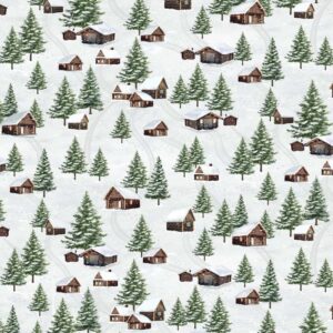 Multi Winter Cabin Scenic # CD3692-MULTI