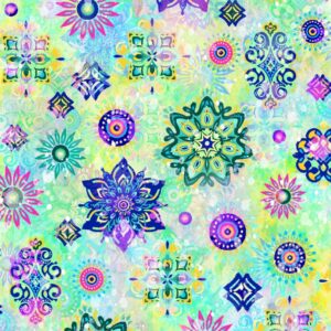 Fantasia Medallons Aqua # 598441