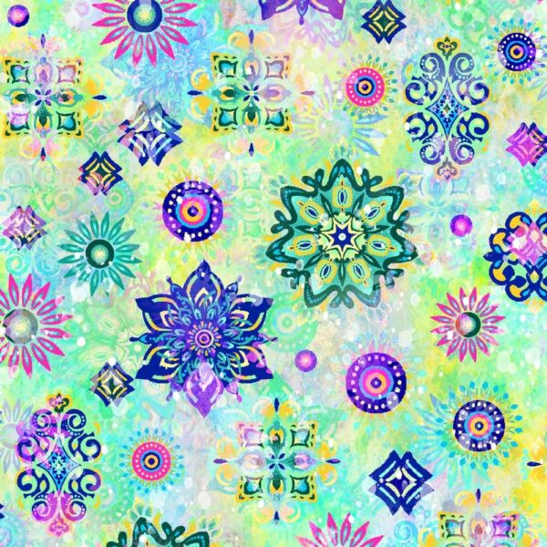 Fantasia Medallons Aqua # 598441