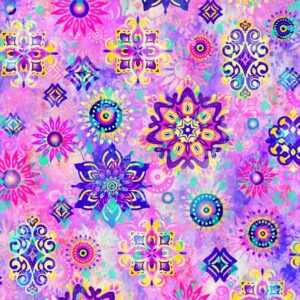 Fantasia Medallions Pink # 598442