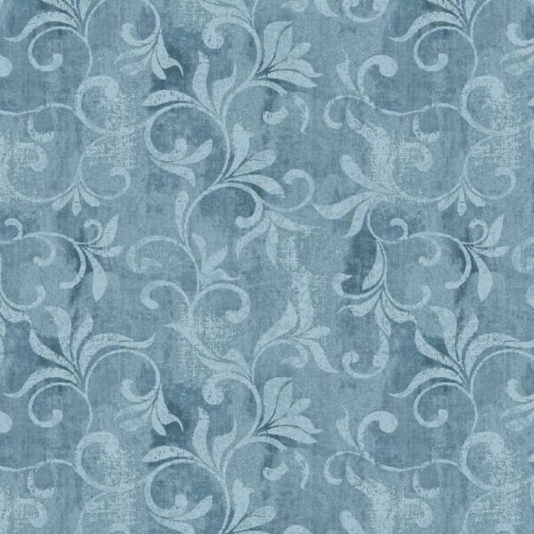 Blue Scroll Allover # BQ4076-11