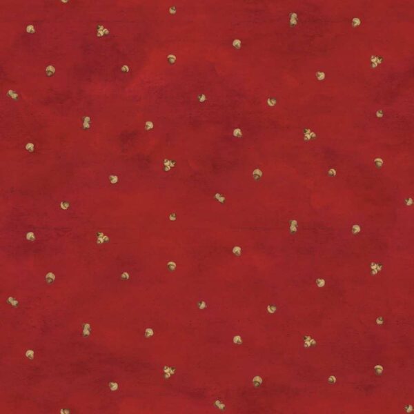 Covered Bridges in Fall Acorn Ditsy Red # C16214R-RED