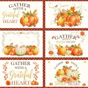 Multi Harvest Placemats Panel # CD3511-MULTI