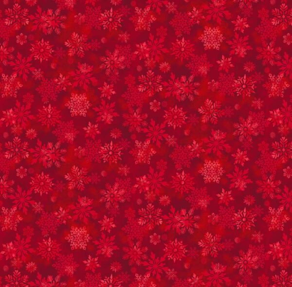 Red Tonal Snowflakes # CD3616-RED