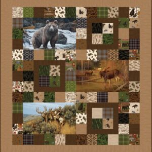Majestic Animals Majestic Animals Panel Quilt Kit 64" x 68" # KT-15980
