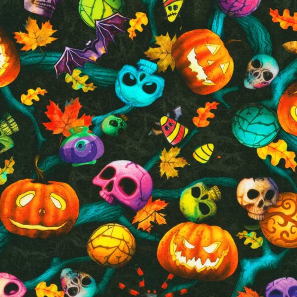 Halloween Night Quilting Cotton # RCCD23085438
