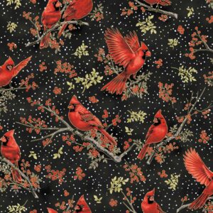 Black/Gold Berries And Birch # X7796H-4G