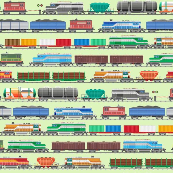 Light Green Let's Go Digital Trains # Y4466-20