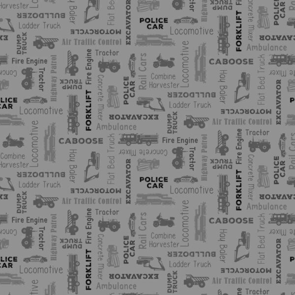 Gray Let's Go Digital Words # Y4471-6