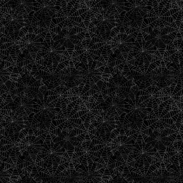 Black Halloween Digital Spiderweb # Y4485-3