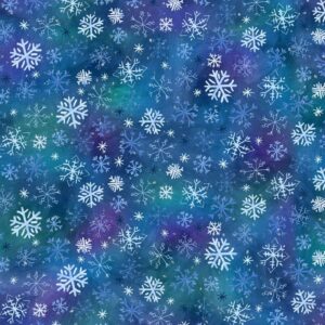 Dark Blue Snowtime Digital Snowflakes # Y4554-30
