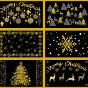 Gold Christmas Placemats Met 36" # CM3621-GOLD