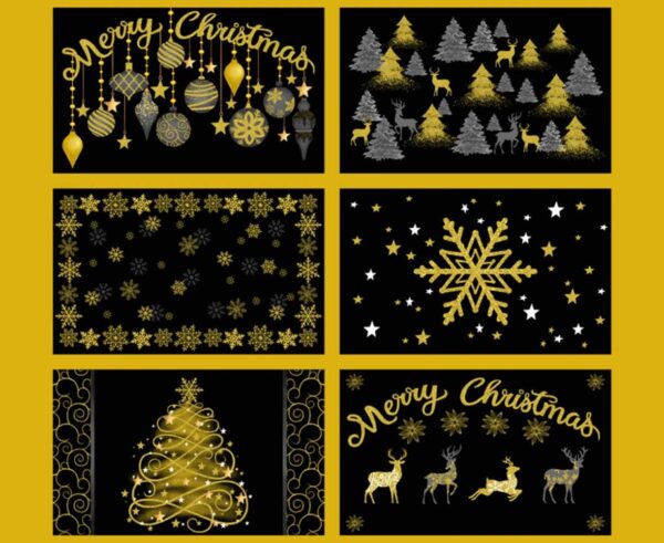 Gold Christmas Placemats Met 36" # CM3621-GOLD